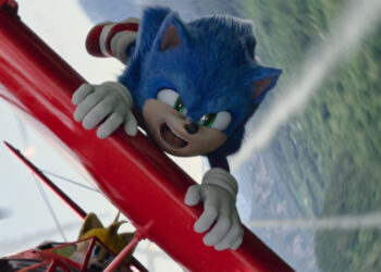 Sonic (Ben Schwartz) in SONIC THE HEDGEHOG 2 from Paramount Pictures and Sega.