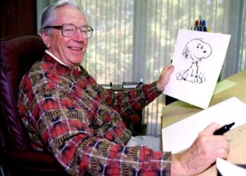 Peanuts cartoonist Charles Schulz in a 1995 photo. (Ben Margot/Associated Press)