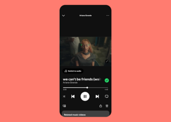 Music video in Spotify
