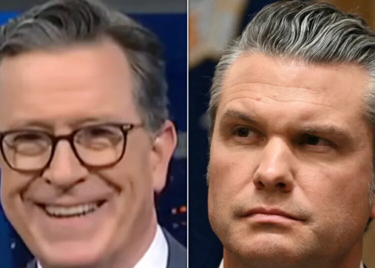 Stephen Colbert Takes A Whack At Pete Hegseth Over His History With Troops