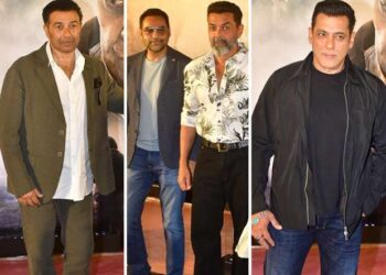 Sunny and Bobby Deol, Salman Khan, Rekha, Jeetendra, and other celebs join Ikkis screening ahead of January 1 release