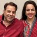 Hema Malini with Dharmendra.