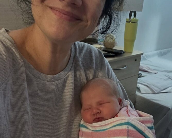 Tanya Hennessy announced the birth of her baby girl on Christmas Day.