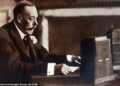 King George fell through his wicker chair and had to be helped up when he gave his broadcast in 1932
