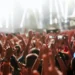 A crowd of people at a concert