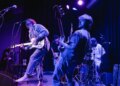 A live band performs onstage during the Sun Valley Film Festival’s Awards Bash.