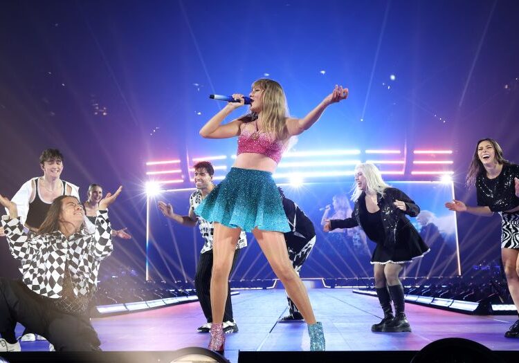 Taylor Swift performs onstage during
