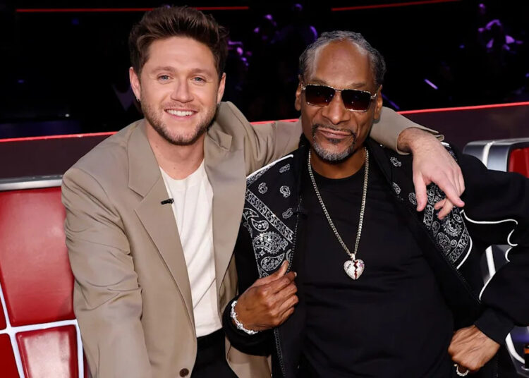 Trae Patton/NBC Niall Horan and Snoop Dogg on 'The Voice' this season