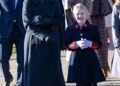 Lena Tindall and Zara Tindall attend the Christmas Morning Service at Sandringham Church on Christmas day
