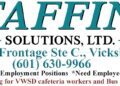 Staffing Solutions is hiring Bus Drivers and cafeteria workers for the Vicksburg Warren School District