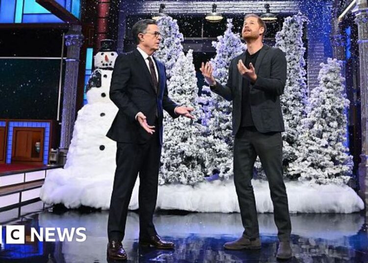 Was Harry referencing Trump in joke for Late Show sketch?
