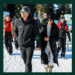 holiday greeting card featuring a winter scene