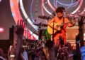 Members of Neeraj Arya's Kabir Cafe music band perform at a concert. (HT File Photo)