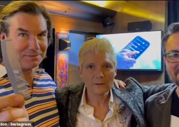The cast of Stand By Me reunited for a 40th anniversary tour after the hugely popular film turned its young cast into stars (L-R Jerry O'Connell, Corey Feldman and Wil Wheaton)