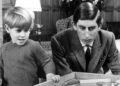 Prince Charles, now King Charles III, in the same room at Sandringham with Prince Edward in 1969. Pic: PA