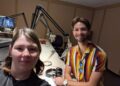Asa Faust at KRCU Public Radio Station for Big Band Holiday Jukebox interview