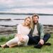 Aoibhín Garrihy and John Burke on the cliffs at Spanish Point in Co Clare. Photo: Eamon Ward
