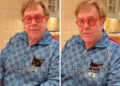 Elton John in his kitchen