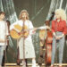 Linda Ronstadt (left), Emmylou Harris and Dolly Parton (right)