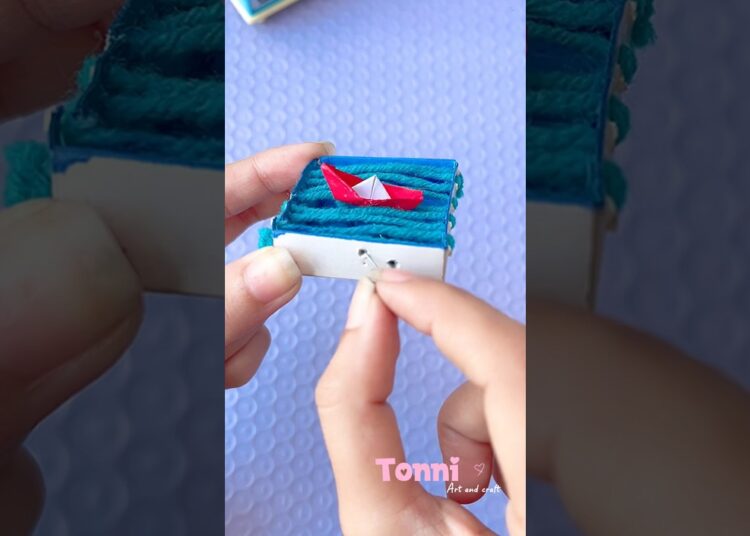 🌊 (try it ) 🚤 #tonniartandcraft #diy #love #craft #art #love