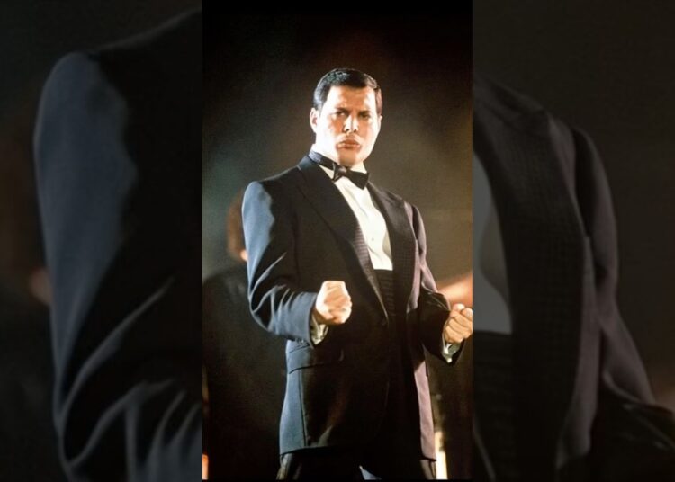 Freddie Mercury in a Sharp Suit: Rock Royalty Style