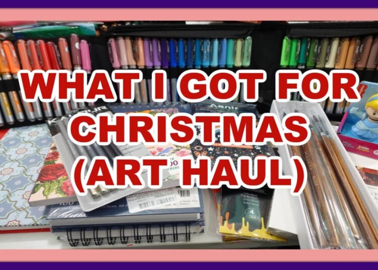 WHAT I GOT FOR CHRISTMAS ( ART HAUL )