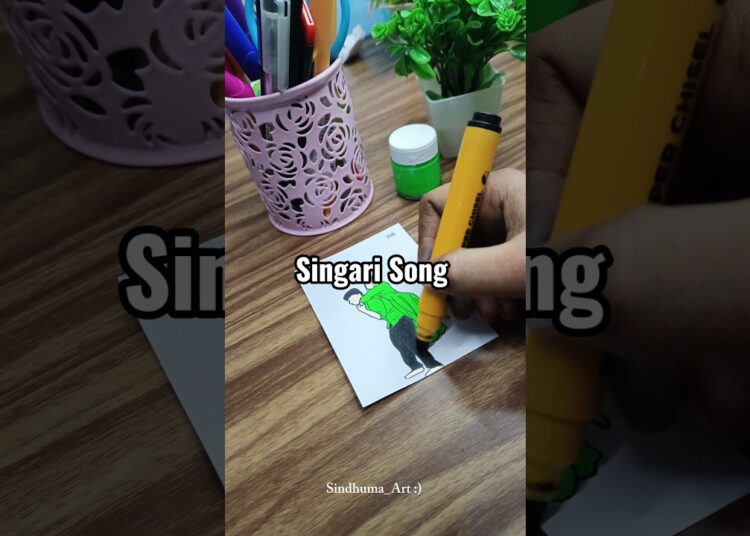 Singari song flipbook artist version🎨💃 #flipbook #art #ytshorts