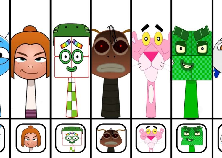 🔥 NEW Sprunki OCs Characters – Pink Panther , Fourteen (from Numberlocks) , Gossip Heather , Faniper