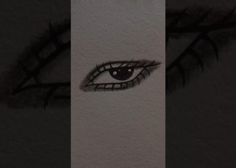 How to draw Eye’s anime Tutorial ✨#drawing #tutorial #howtodraw #eyes #artist #sketch #shorts