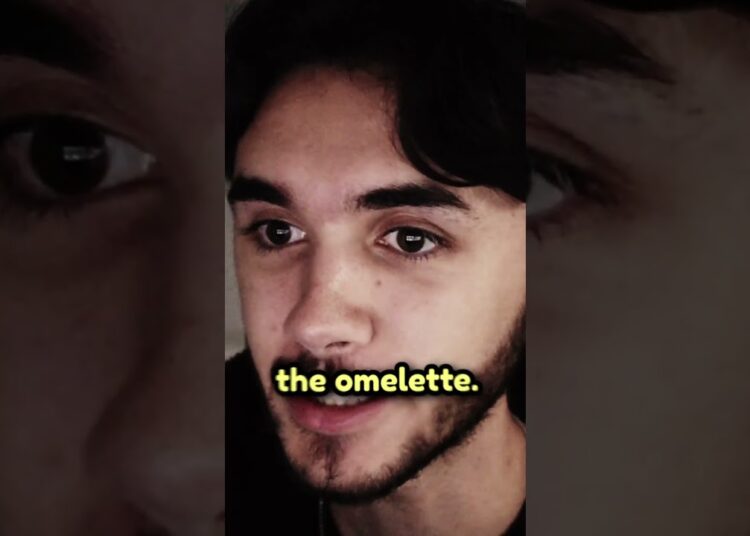 She made a royalty omelette… #shorts #shortsfeed #youtubeshorts #cringe #cooking #comedy #funny
