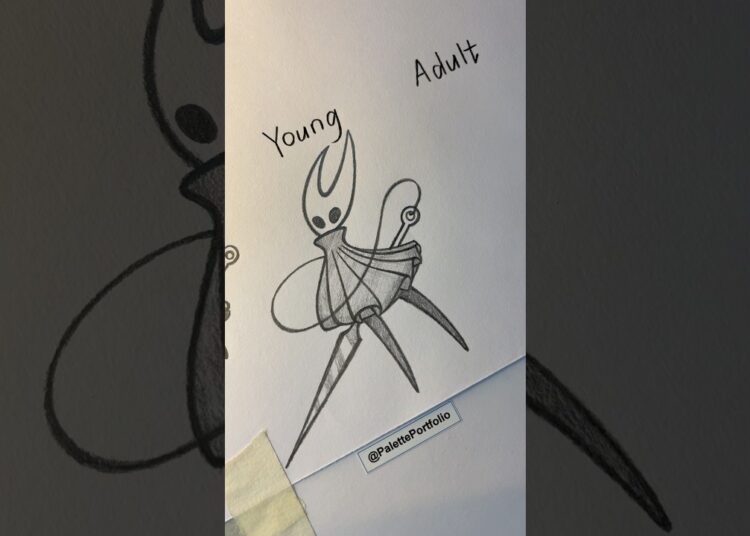 Hollow knight drawing BABY TO ADULT #howtodraw #art #drawing #artist #shorts