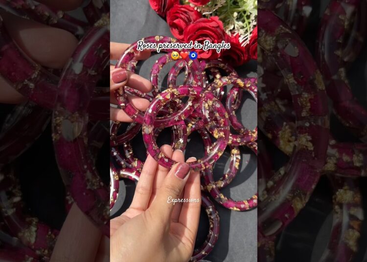 Rose Bangles❤️ #resinart #art #diy #resinbangles #youtube #rosebangles #shorts #viral #trending #fyp
