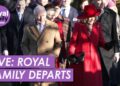 LIVE: Royal Family Leave Sandringham After Christmas Morning Service