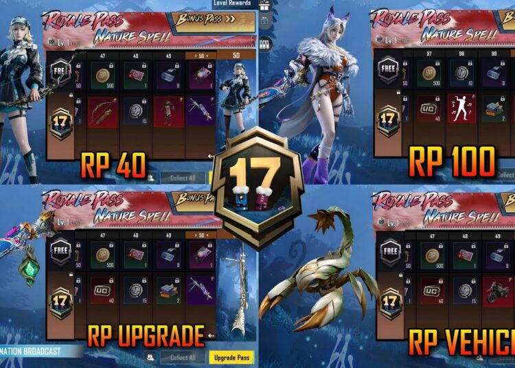 A17 Royal Pass 1 to 100Rp Rewards | Rp Upgrade Skin | DP28 Upgrade | 90rp Skin | Rp Vehicle | 2026H1