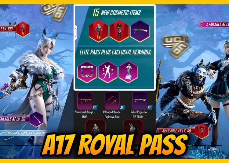 🔥 BGMI A17 ROYAL PASS 1 TO 100 REWARDS – UPGRADE WEAPON AND OUTFITS IN 4.2 UPDATE