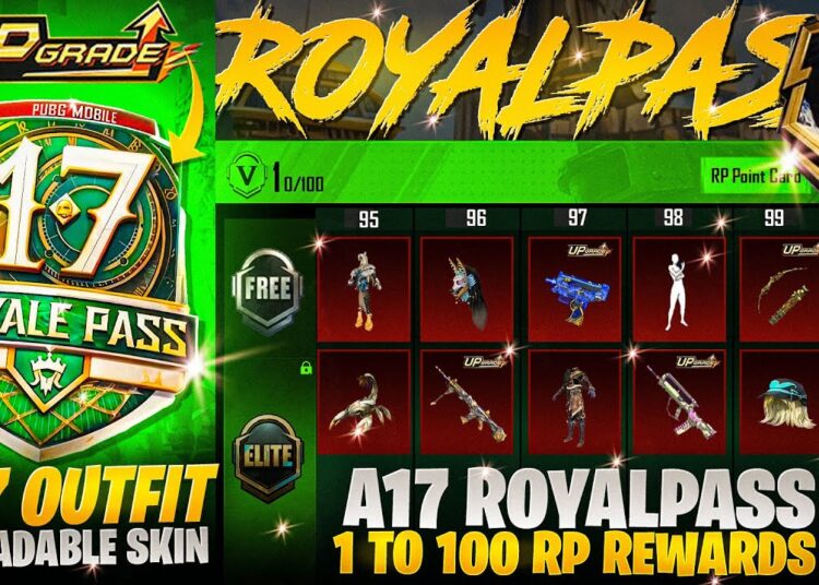 A17 Royal Pass 1 to 100 3D Rewards | Upgradable Skin & Mythic Outfit | PUBGM