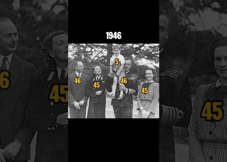 Mountbatten & Gloucester family | Royal family in 1946 #britishroyalfamily  #royalfamily #shortsfeed