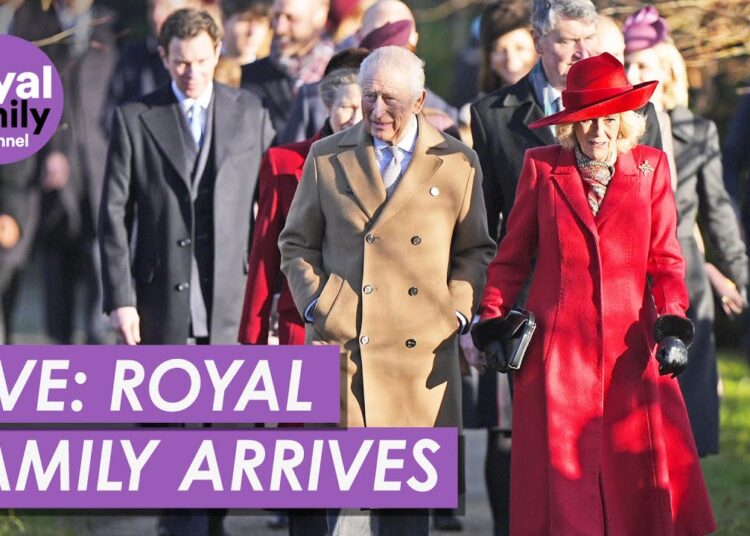 LIVE: Royal Family Attend Christmas Day Service at Sandringham