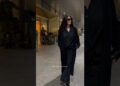 #katrinakaif nails her #airport #look in #allblack #shorts #mumbai
