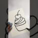 Cupcake with cherry🍒🧁 #shorts #youtubeshorts #viral #art #artist #satisfying #artwork #yt #drawing