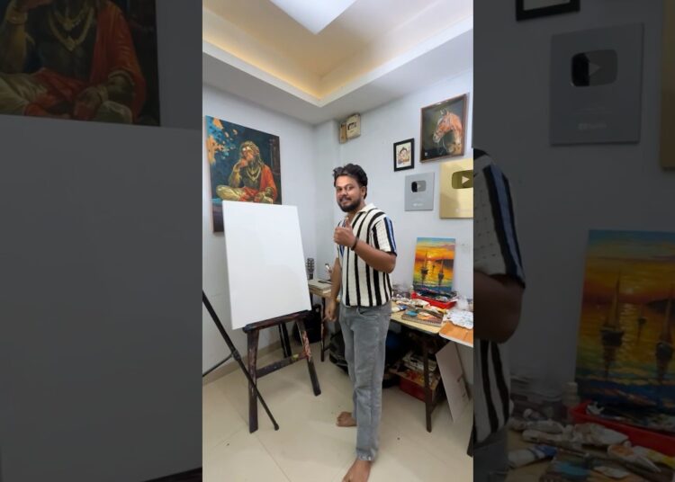 Watch my long video for more information #lavinagar #canvas #painting #oilpainting #artist #art