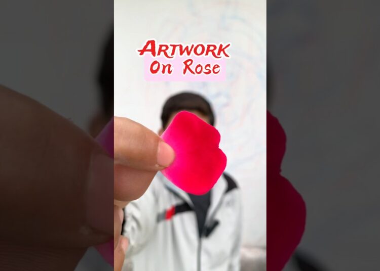 Artwork on Rose🌹#maa #drawing #artist #youtubeshorts #shortsfeed