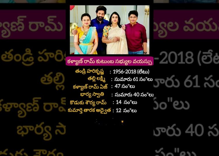 Kalyan Ram family ages #kalyanram #family #age #tollywood #celebrity