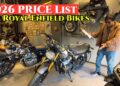2026 Royal Enfield All BIKES PRICE LIST Detailed Walkaround
