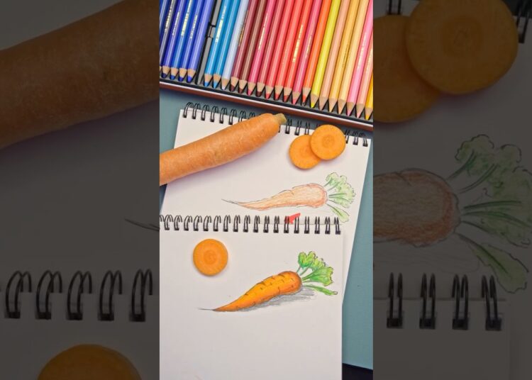 You MUST Color Your CARROTS BLUE #art #drawingtutorial #howtodraw #drawing #tutorial