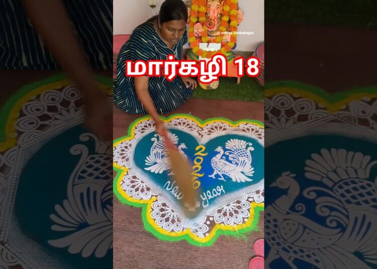 kolam 221#rangoli #kolam #muggulu #easyrangoli #festival #minivlog #dailyvlog #new #stencil #artist