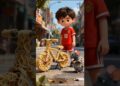 Chintu Ne Khai Maggi Wali Cycle🥵 ll Carriage House wooden artist ll #cartoon​ #shortvideoshortvideo​