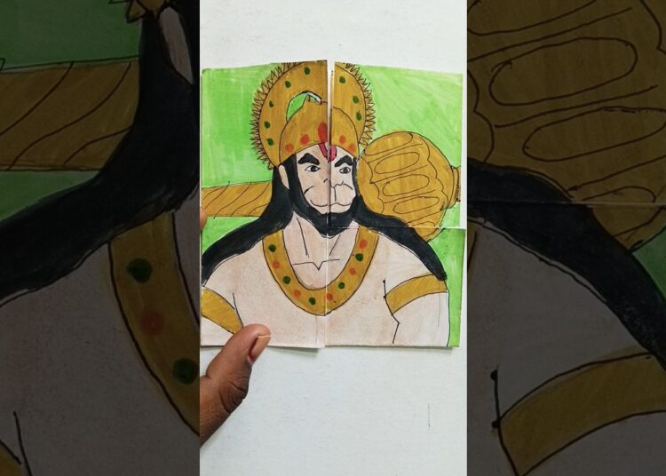 Jay Hanuman Jay Shri Ram new drawing artist aswini 1412