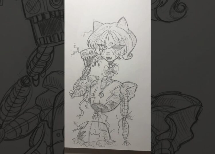 mangle will forever be my fav 😋 #art #drawing #artist #fnaf #gaming #sketch