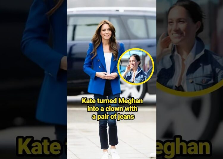 Kate turned Meghan into a clown with a pair of jeans.#celebrity #princesskate #meghanmarkle